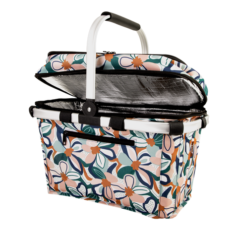 4 Person Insulated Picnic Basket - Desert Floral