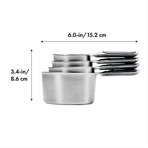 Good Grips 4 Piece Stainless Steel Measuring Cup Set