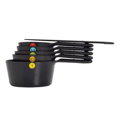 Good Grips 6-Piece Plastic Measure Cups - Black