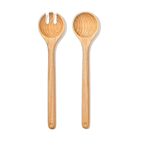 Good Grips 2 Piece Beechwood Salad Servers