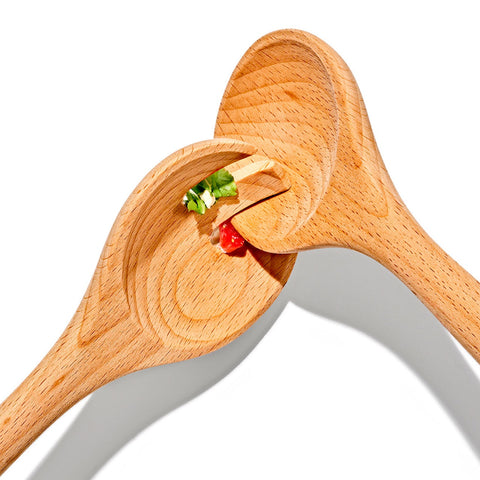 Good Grips 2 Piece Beechwood Salad Servers