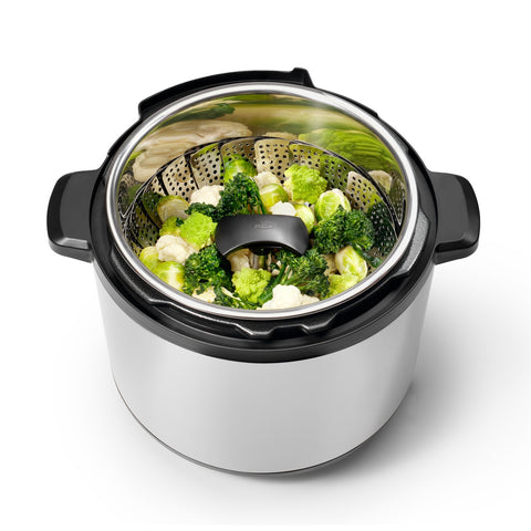 Stainless Steel Steamer with Extendable Handle