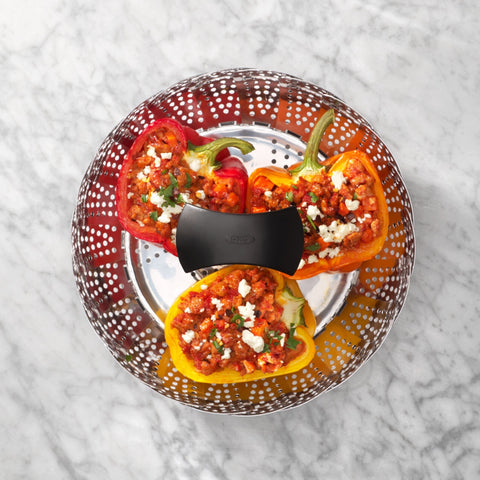 Stainless Steel Steamer with Extendable Handle