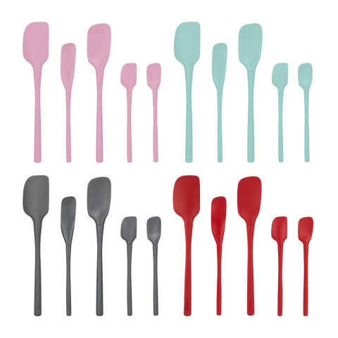 "Flex-Core" All Silicone Spatula Set 5
