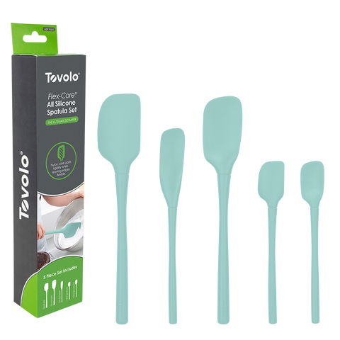 "Flex-Core" All Silicone Spatula Set 5