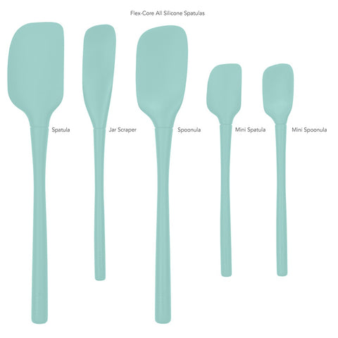"Flex-Core" All Silicone Spatula Set 5