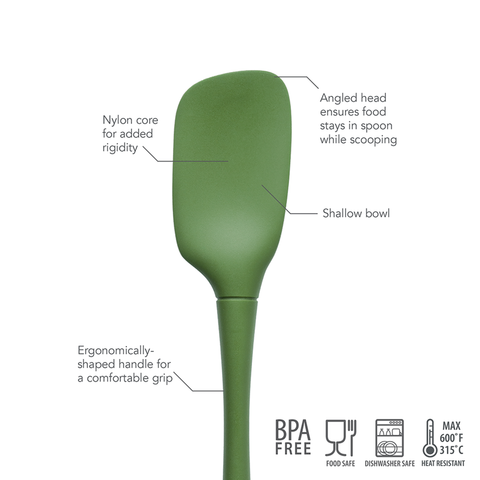 Flex-Core All Silicone Spoonula - Pesto / Pesto
