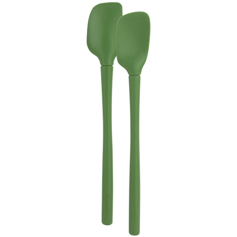 Flex-Core All Silicone Set 2 Mini Spatula/Spoonula - Pesto
