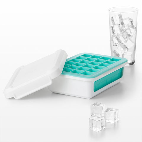 Covered Silicone Ice Cube Tray - Small Cubes