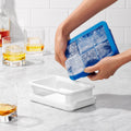 Covered Silicone Ice Cube Tray - Large Cubes
