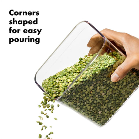 Good Grips POP Container Small Square Short with Coffee Scoop 1 L