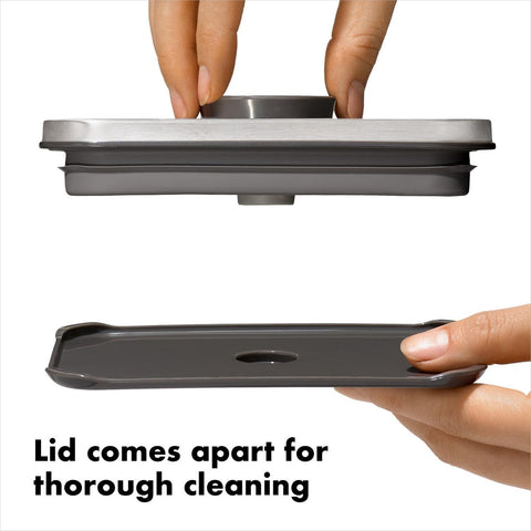 Good Grips POP Container Small Square Short with Coffee Scoop 1 L