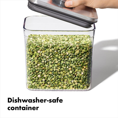 Good Grips POP Container Small Square Short with Coffee Scoop 1 L