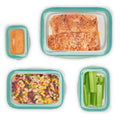 4-Piece Smart Seal Glass Rectangular Container Set