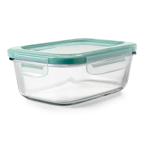 4-Piece Smart Seal Glass Rectangular Container Set