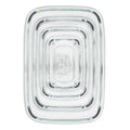 4-Piece Smart Seal Glass Rectangular Container Set