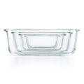 4-Piece Smart Seal Glass Rectangular Container Set
