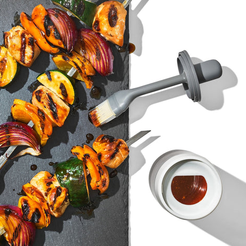 Silicone Cooktop Brush & Bottle Set