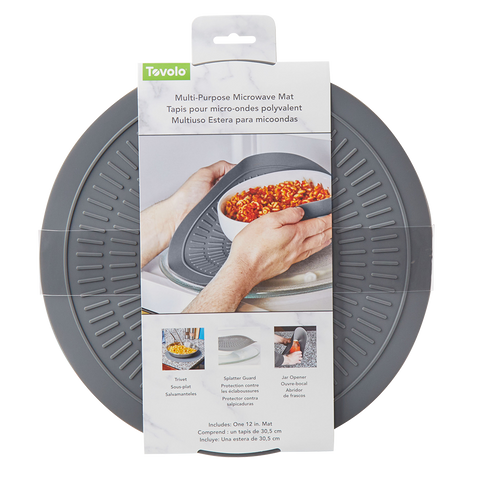 Silicone Microwave Mat 30.5cm Dia. - Charcoal
