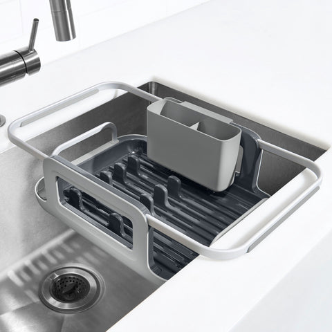 Over-the-Sink Aluminum Dish Rack