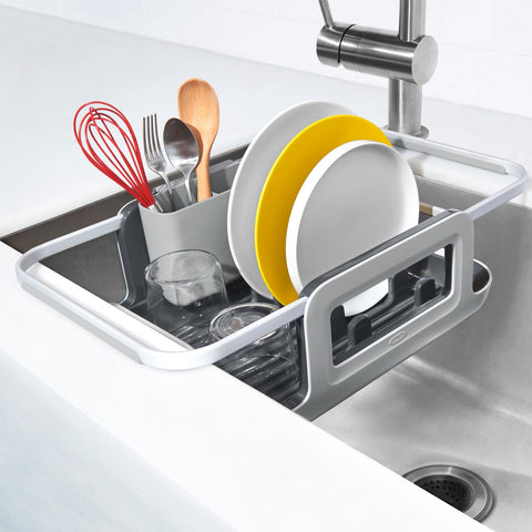 Over-the-Sink Aluminum Dish Rack