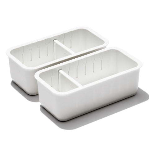 Good Grips 2-Piece Adjustable Drawer Bin Set