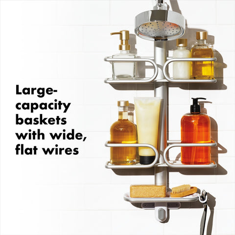 Aluminum 3-Tier Shower Caddy