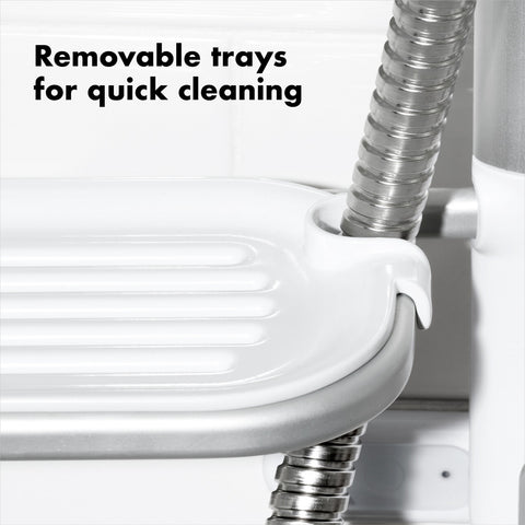 Aluminum Hose Keeper Shower Caddy