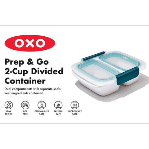 Prep & Go 2-Cup Divided Container