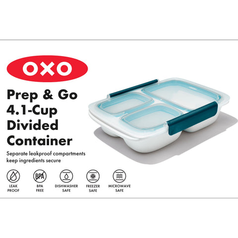 Prep & Go 4.1-Cup Divided Container