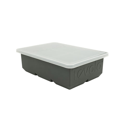 King Cube Ice Tray with Lid - Charcoal