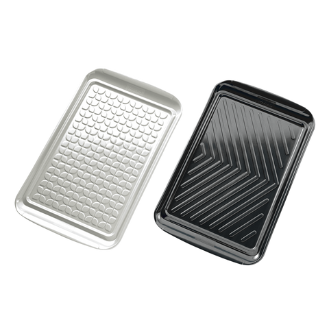 Tovolo Large Prep & Serve BBQ Trays Set 2 - Black/White