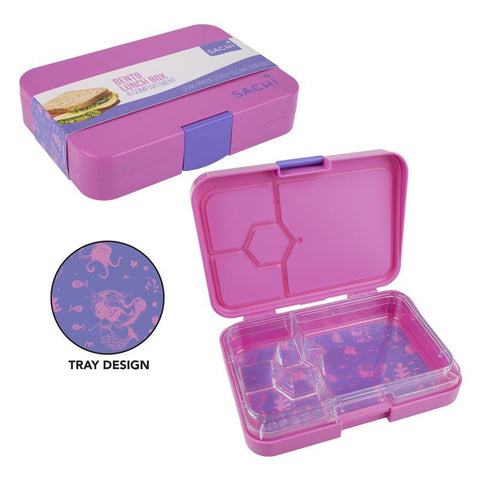 4 Compartment Bento Lunch Box - Mermaids