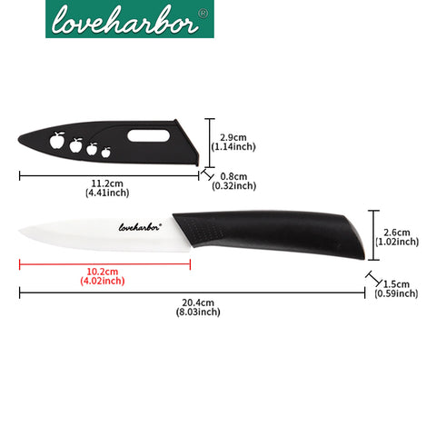 Loveharbor Ceramic Fruit Knife