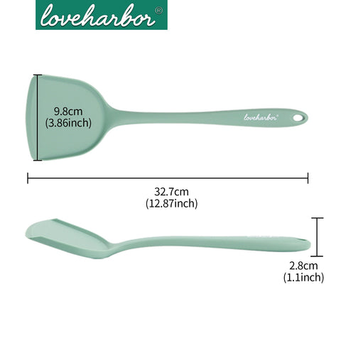 Loveharbor Silicone Solid Spatula - Green