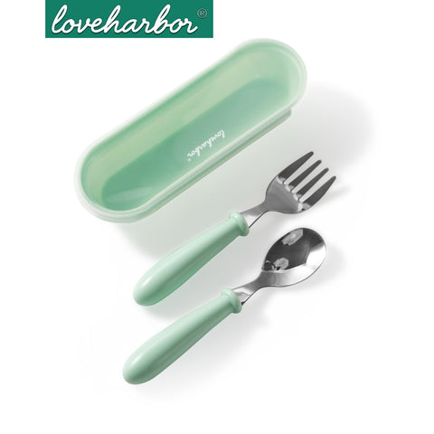 Loveharbor Stainless Steel Kids Cutlery Set - Case
