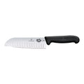 Santoku Knife - Fluted Edge / Black