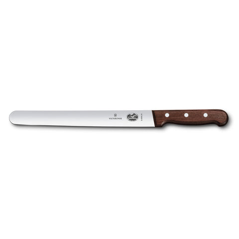 Slicing Knife, 25cm Round Plane Edge - Rosewood