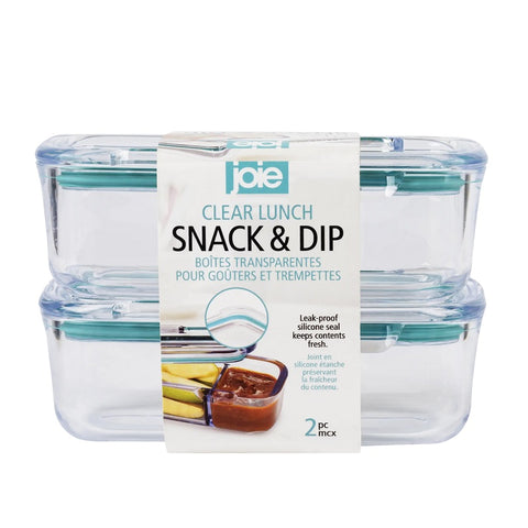 Clear Lunch Snack and Dip 2 Pack - Blue