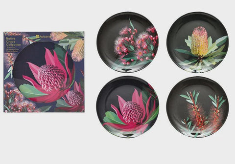 Native Grace Assorted Plate Set Of 4