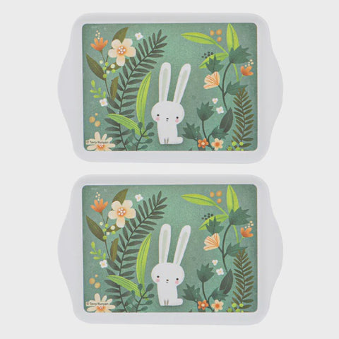 Playful Bunnies Green Garden Scatter 2 Pack