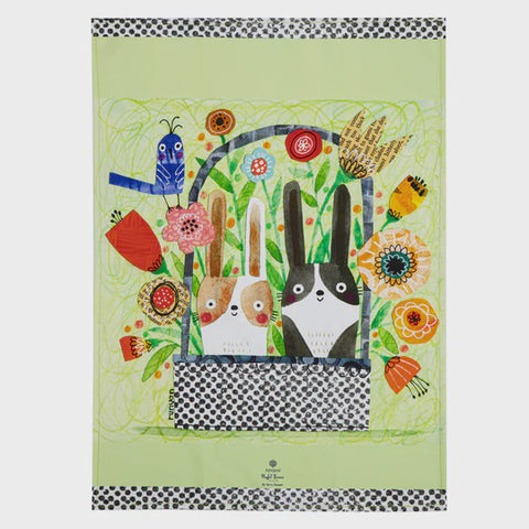 Playful Bunnies Kitchen Towel 2 Pack