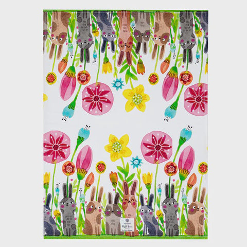 Playful Bunnies Kitchen Towel 2 Pack