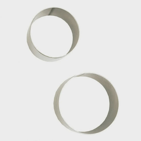 Stainless Steel Round Food Rings Set of 2 (63mm & 75mm)