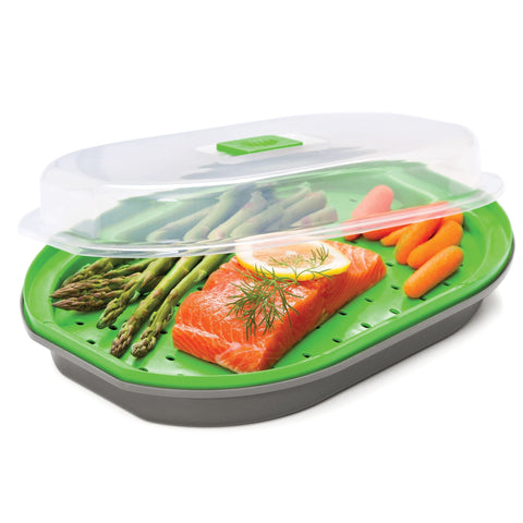 Microwave Fish and Veggie Steamer