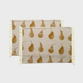 Pear Placemat Set Of 4 Mustard