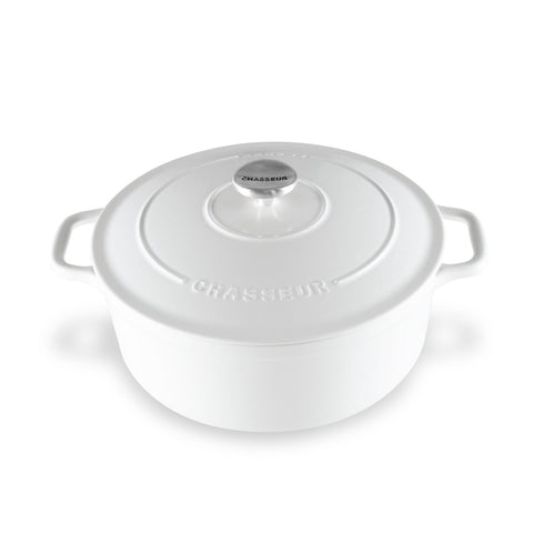 Round French Oven  - Brilliant White(3 Sizes)