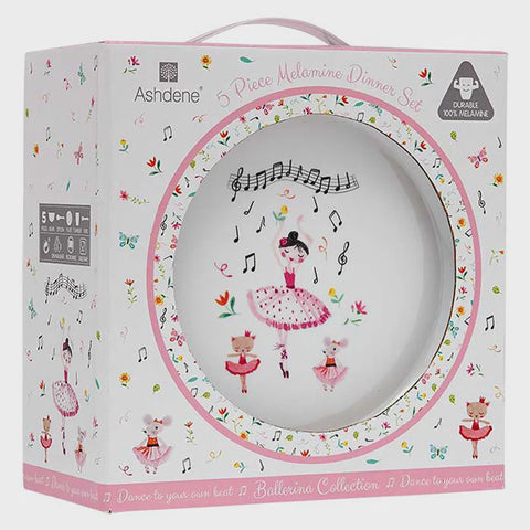 Ballerina 5 Piece Kids Dinner Set