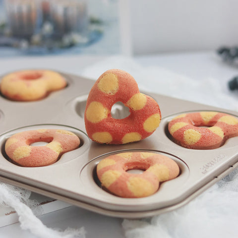 Donut Heart Pan - 6 Cup