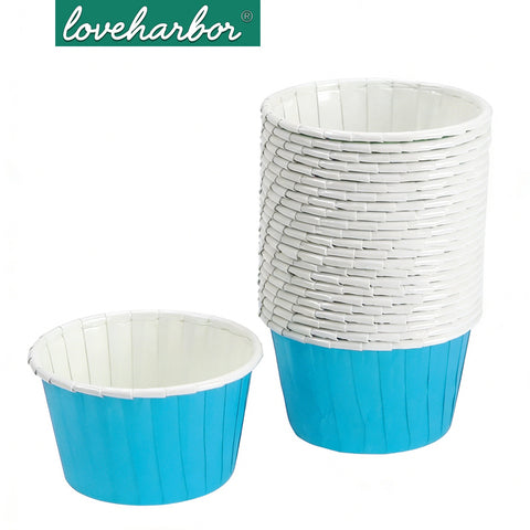 Loveharbor White Muffin Paper Cup